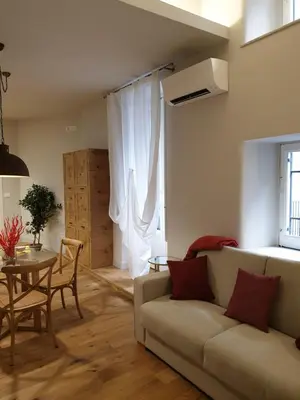 Area soggiorno di Four Elements Apartments
