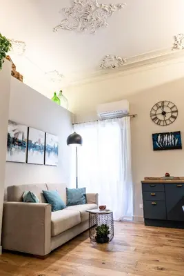 Area soggiorno di Four Elements Apartments
