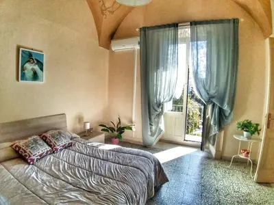 Letto o letti in una camera di Casa Antonella