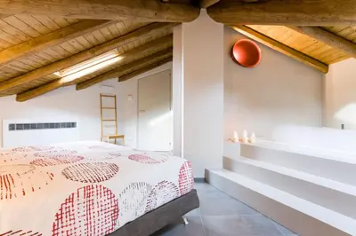 Letto o letti in una camera di Casa Vacanza Etna Dream