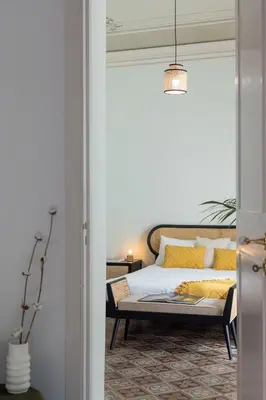 Letto o letti in una camera di La Casa del Gelsomino Palace