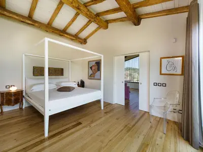 Letto o letti in una camera di Monaci delle Terre Nere