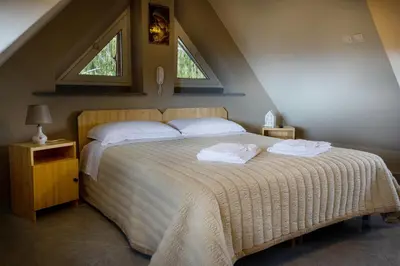 Letto o letti in una camera di Baite Etna Bottino