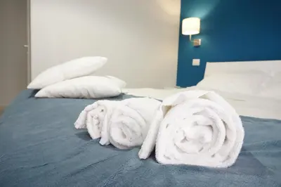 Letto o letti in una camera di Borgo 22