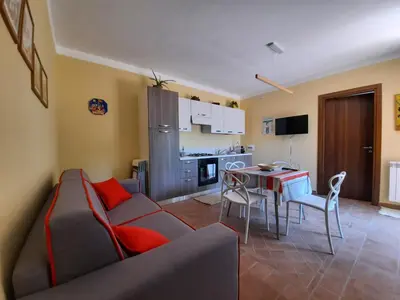 Cucina o angolo cottura di Il Borghetto di San Giuseppe EtnaRooms&Apartments