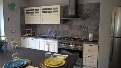 Cucina o angolo cottura di Casa delle foglie