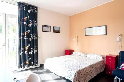 Letto o letti in una camera di Cozy studio in Nicolosi, 30 m² with included parking