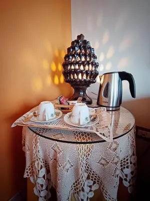 Set per la preparazione di tè e caffè presso Villa Hirschen