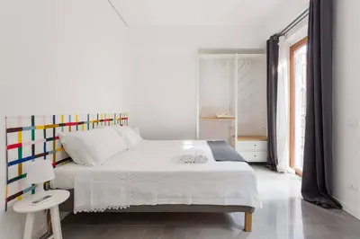Letto o letti in una camera di La casa di Nonna Maria