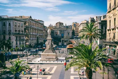 Vista generica su Catania o vista sulla città dall'interno del bed & breakfast