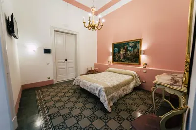 Letto o letti in una camera di Stanze etnea 380