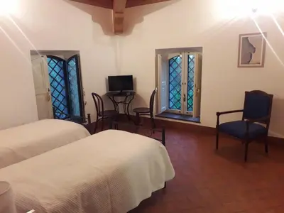 Letto o letti in una camera di Contrada Zerbate