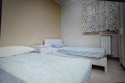 Letto o letti in una camera di Casa del Bosco