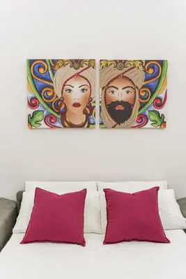 Letto o letti in una camera di BacoSuite