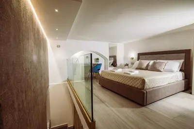 Letto o letti in una camera di BacoSuite