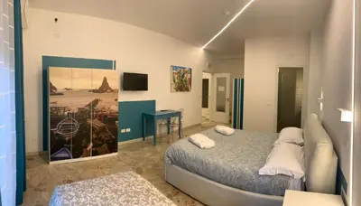 Letto o letti in una camera di Catania Apartment Borgo Suite Autonomous