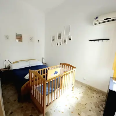 Letto o letti in una camera di Saponaria casa al mare