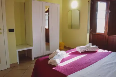 Letto o letti in una camera di Ranch Simeto
