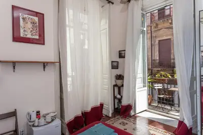 Area soggiorno di Zefiro Rooms