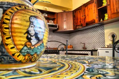 Cucina o angolo cottura di B&B Aria Dell' Etna