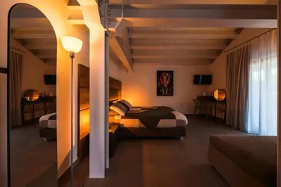 Letto o letti in una camera di Vulcano SudEst