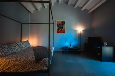 Letto o letti in una camera di Vulcano SudEst