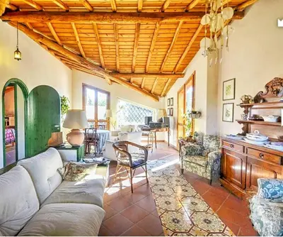 Area soggiorno di B&B La Casa del Ficus