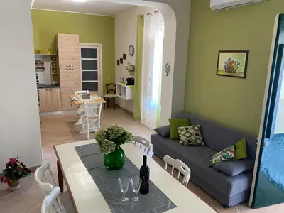 Area soggiorno di Etna Maison