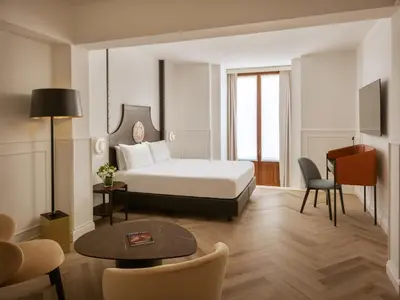Letto o letti in una camera di Palace Catania | UNA Esperienze