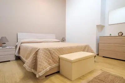 Letto o letti in una camera di Barraco's House