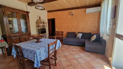Area soggiorno di Casa della Zagara