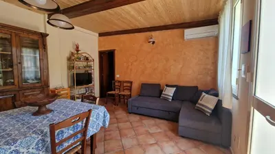 Area soggiorno di Casa della Zagara