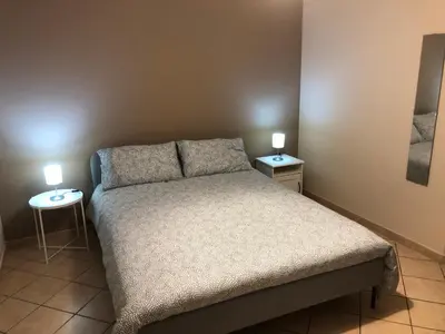 Letto o letti in una camera di Villa Roccia Scura dell'Etna