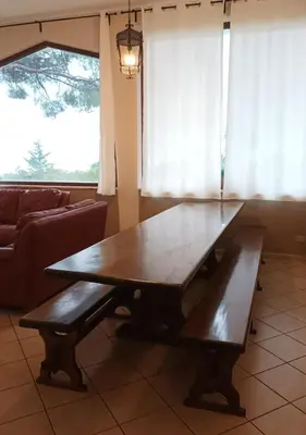 Area soggiorno di Villa Roccia Scura dell'Etna