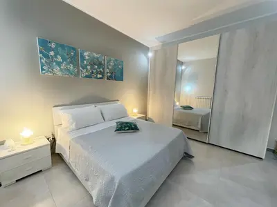 Letto o letti in una camera di Casa Lulu