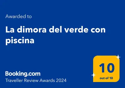 Certificato, attestato, insegna o altro documento esposto da La dimora del verde con piscina