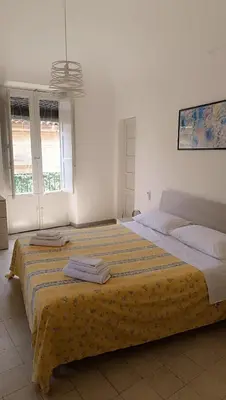 Letto o letti in una camera di La segreteria