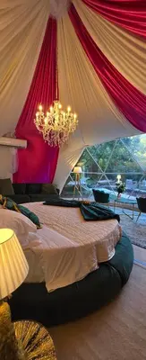 Letto o letti in una camera di Bubble Glamping Sicily