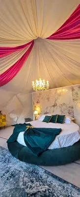 Letto o letti in una camera di Bubble Glamping Sicily