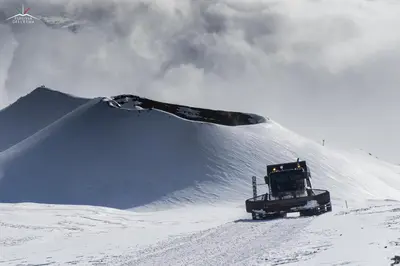 Il Rifugio di Aitna durante l'inverno