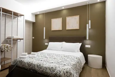 Letto o letti in una camera di Cortile Arabo