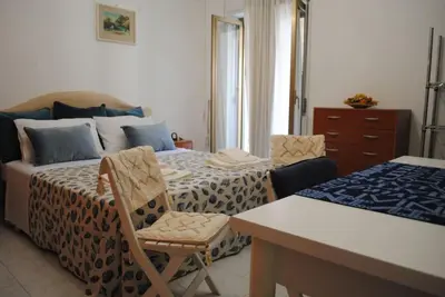 Letto o letti in una camera di Trezza view apartment