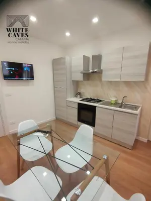 Cucina o angolo cottura di White Caves Catania Apartment